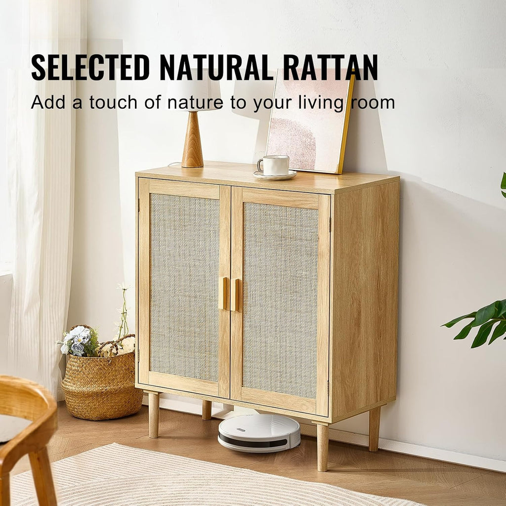 Natural 2-Door Sideboard Cabinet