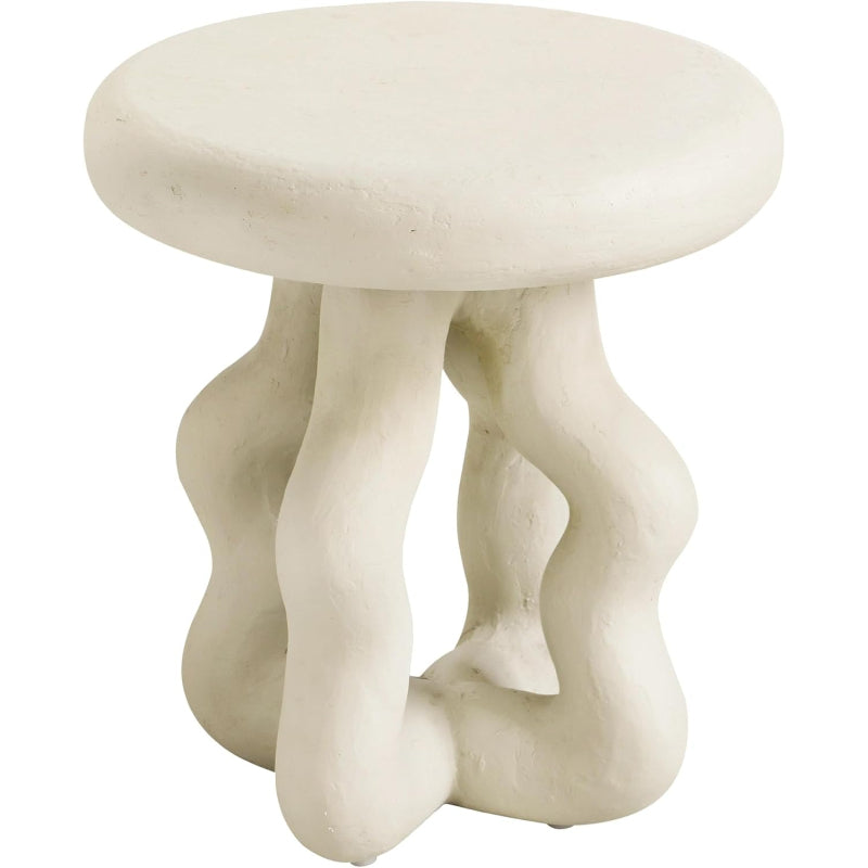 Maddie Cream Textured Side Table