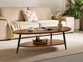 Oval Mid-Century 2-Tier Coffee Table