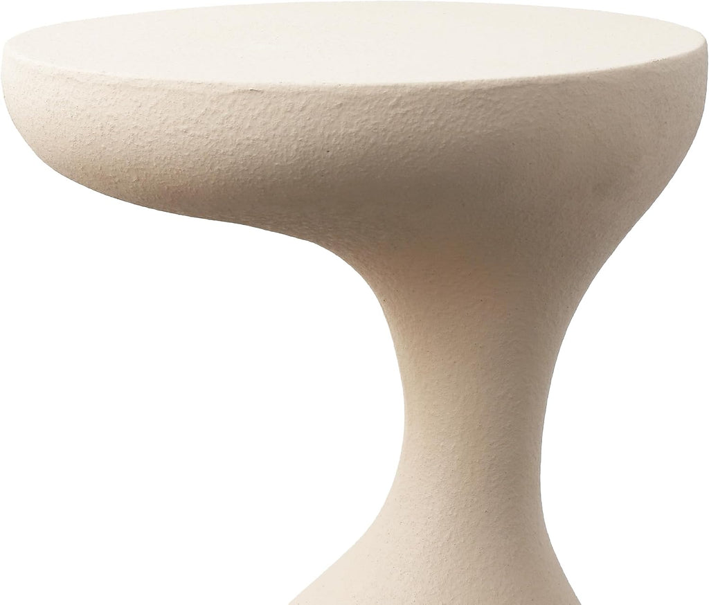 19.75" Mocha Sculptural Side Table