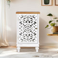 White Small Accent Cabinet