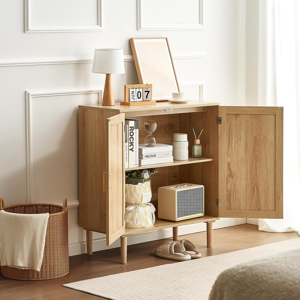 Natural 2-Door Sideboard Cabinet