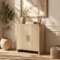 33.43" Curved 2-Door Modern Buffet Cabinet