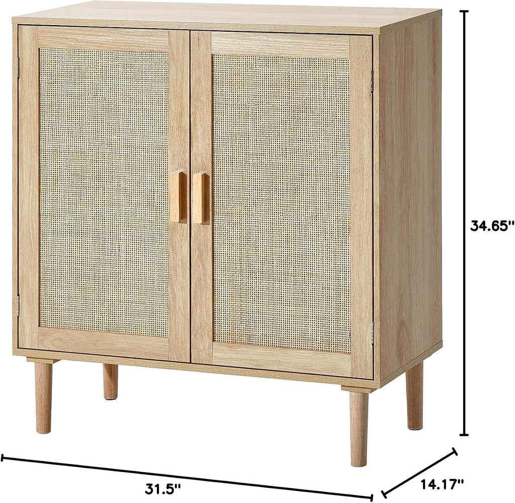 Natural 2-Door Sideboard Cabinet