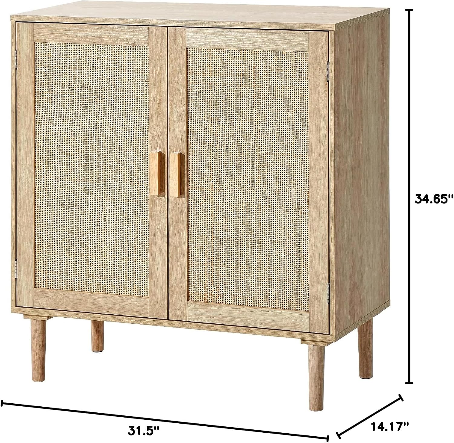 Natural 2-Door Sideboard Cabinet