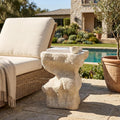 Knight Home Naomi Beige MGO Square Side Table