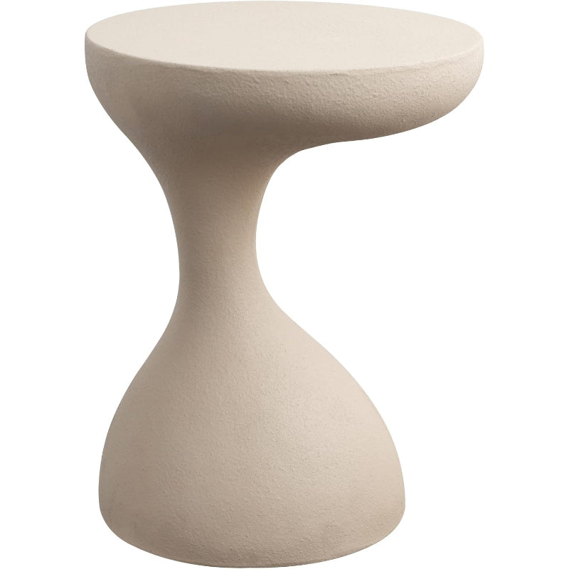19.75" Mocha Sculptural Side Table